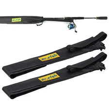 Dr.Fish Fishing Rod Socks Tangle-Free Sleeve Cover Nylon Protector Pole Storage