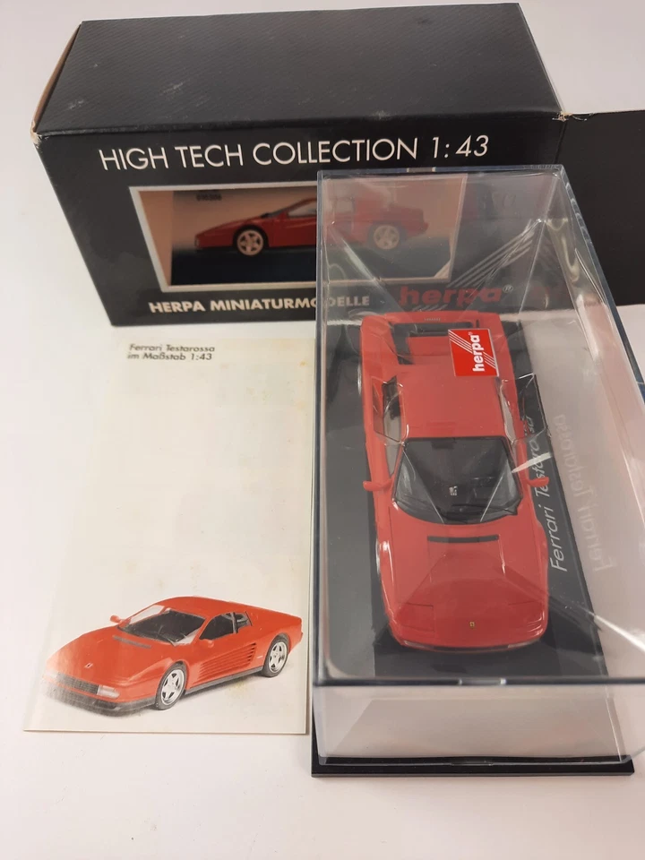 Herpa Ferrari Testarossa red 1984 1/43 010306 - Immagine 2 di 3