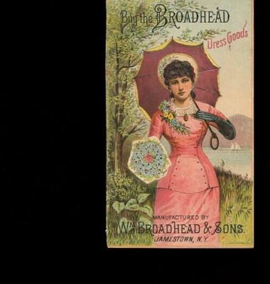 Broadhead Dress Goods Trade Card Jamestown NY