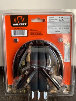 Walkers Pro Low Profile Lightweight Folding Earmuff 22 dB