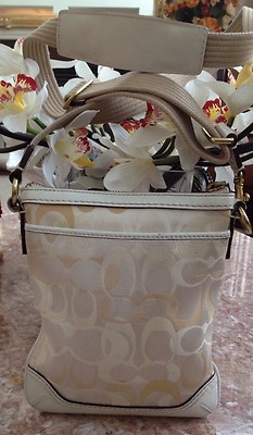 COACH HAMPTON OPTIC SIGNATURE CROSSBODY/SWINGPACK PURSE 10362 | eBay