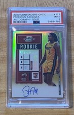 Precious Achiuwa 2020 RC Gold /10 On Card Auto PSA 9 Rookie Contenders Optic