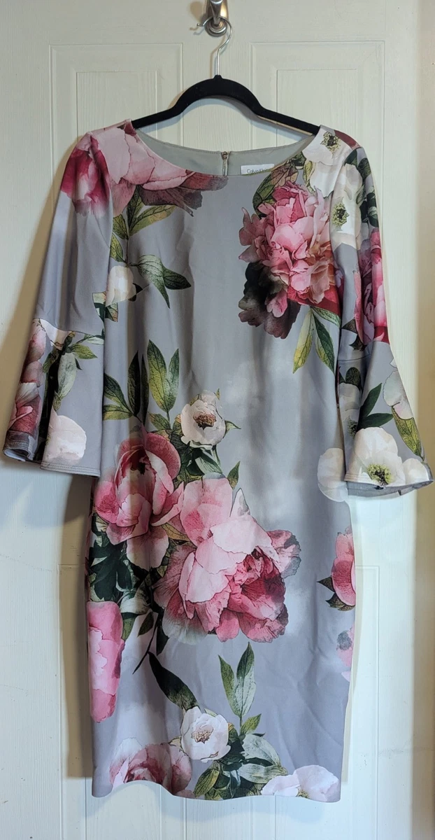 calvin klein bell sleeve dress green Dresses for Women for sale bridesmaid dresses near me