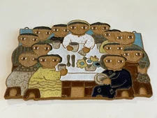 St. Andrew’s Abbey Ceramic Plaque – “The Last Supper” – Handmade Religious Art