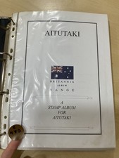 Britannia stamp Aitutaki album, 1903 - 1998 @483