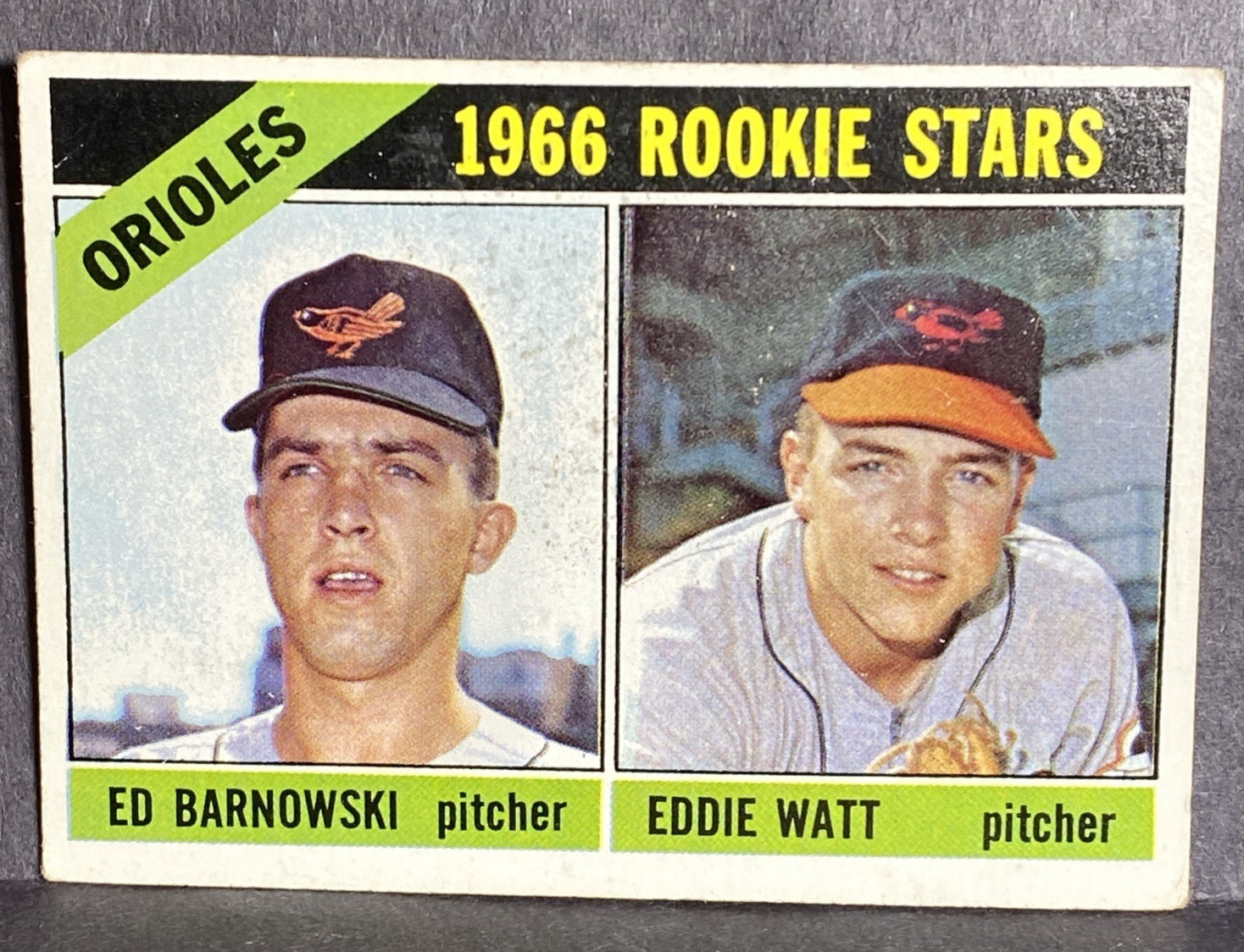 Orioles 1966 Rookie Stars #442 Baseball Cards 1966 Topps trading card — raw and PSA graded price guide
