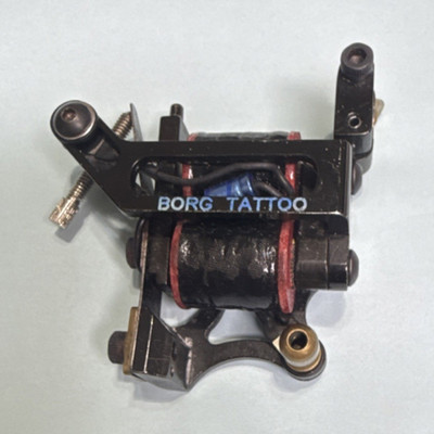 Borg Tattoo Model Borg Tattoo Black Metal 2-Coil Coil Tattoo Machine Included. 