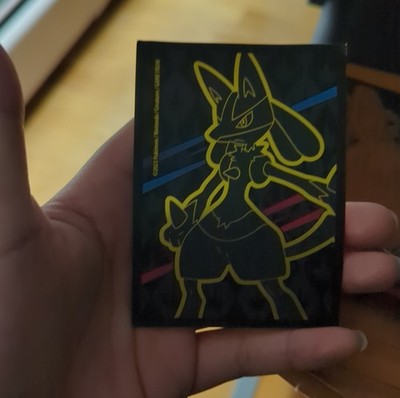nintendo card sleeves Lucario Black Yellow for Pokémon TCG Collectible Game may be subjected to some import restrictions PRIME SLEEVES – Gamegenic