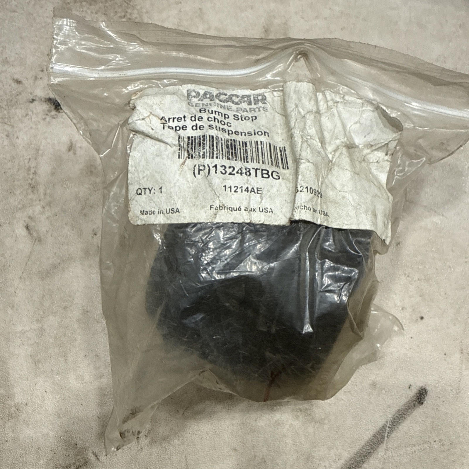OEM PACCAR 13248TBG Rubber Stop Bump Kenworth Peterbilt Hood Cab Mount ...