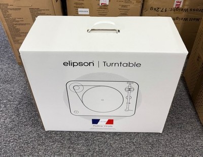 Elipson Chroma 400 RIAA BT Hifi Plattenspieler schwarz OM10 Cartridge Phono Vorverstärker #OP