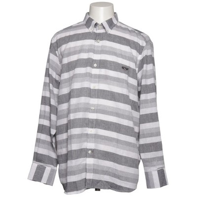 Galvanni, Businesshemd, Größe: 2XL, ZAVITO, Grau/Weiß, Baumwolle/Polyester #Cpz