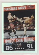 2009 Topps WWE Slam Attax Finishing Moves Shawn Michaels Sweet Chin Music 0sf1