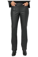 Belle by Kim Gravel Women's Coated Twill Baby Boot Pant Black