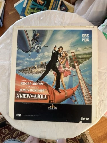 Roger Moore as James Bond 007 “A View to A Kill”  1 Disc CED Untested
