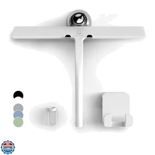 Shower Squeegee for Glass Doors, Silicone Window Squeegee, Bathroom and Glass...