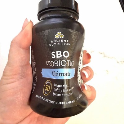 Ancient Nutrition SBO Probiotics Ultimate, 60 Capsules, 50 Billion CFU New