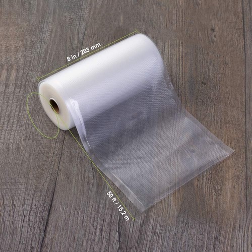 Wevac Vakuumierbeutel 8x50 Rollen 2er Pack 8" x 50' 2er Pack, transparent - Bild 7 von 8