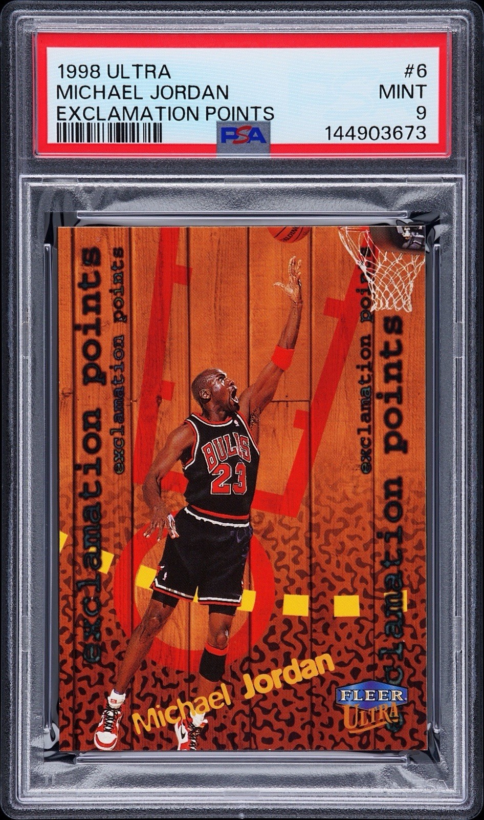 1998-99 Fleer Ultra Michael Jordan Exclamation Points #6 PSA 9 Mint HOF Bulls