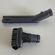 OEM Dyson Carbon Fiber Soft Dusting Brush Stiff Bristle Stubborn Dirt Attachment