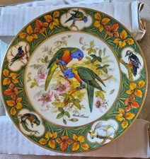 Lovely 1994 Bradford Exchange Ursula Band Plate & Certificate Papageien Birds