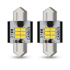 31MM Festoon LED Interior Ceiling Dome Light Bulb 6000K White DE3175 Error Free