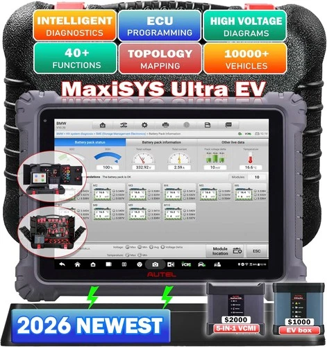 Autel MaxiSYS Ultra EV Scanner for EV - Analysis of High Voltage Systems and Batteries