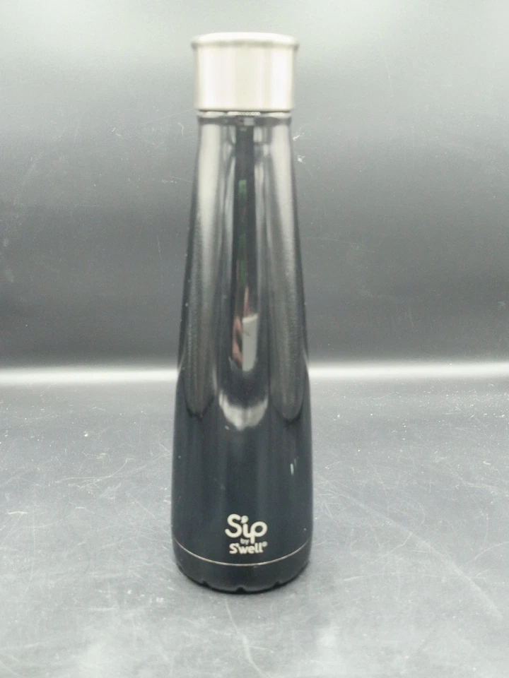 Бутылка для воды Victoria's Secret PINK Sip от Swell нержавеющая сталь 15 унций черная - Изображение 2 из 4