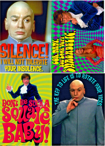 1999 Cornerstone Austin Powers The Spy Who Shagged Me Promo Cards - P2 P3 P4 P5 - Picture 1 of 10