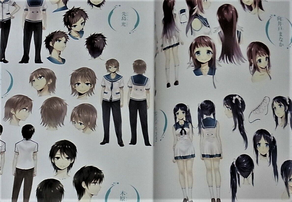 Nagi no Asukara Characters Key Frame Art Collection Girls Side 112page VERY  RARE