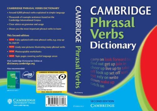 Cambridge International Dictionary Of Phrasal Verbs Online Cambridge Phrasal Verbs Dictionary 2006 Trade Paperback Revised Edition For Sale Online Ebay