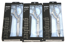 Gingher 220520 Lot of 3 Knife Edge Dressmaker's Shears Scissors 8" W/ Sheath