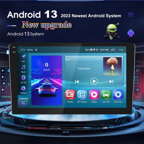 8Core 9"/10.1" Android 13 Car Radio Androidauto Stereo Carplay Player GPS WiFi - Picture 4 of 12