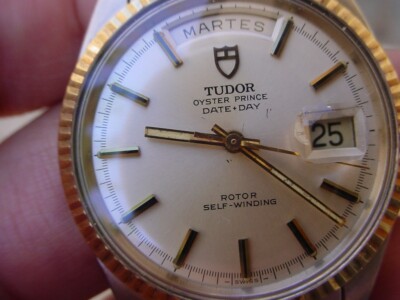 TUDOR Date-Day 自動巻き 7019/3 Vintage Rolex/Tudor Date Day 7019/3, 14K/SS JUMBO. Automatic