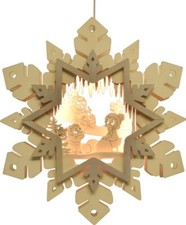 Pittiplatsch Fensterbild LED Erzgebirge RATAGS Weihnachten Moppi Schnatterinchen