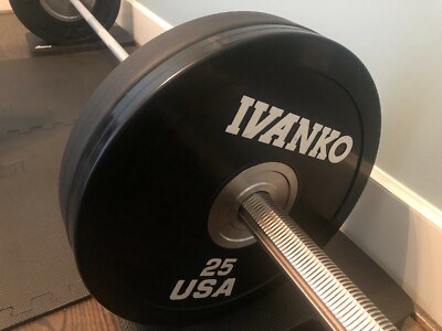 IVANKO OBPX olympic competition bumper plates 25LB pair black
