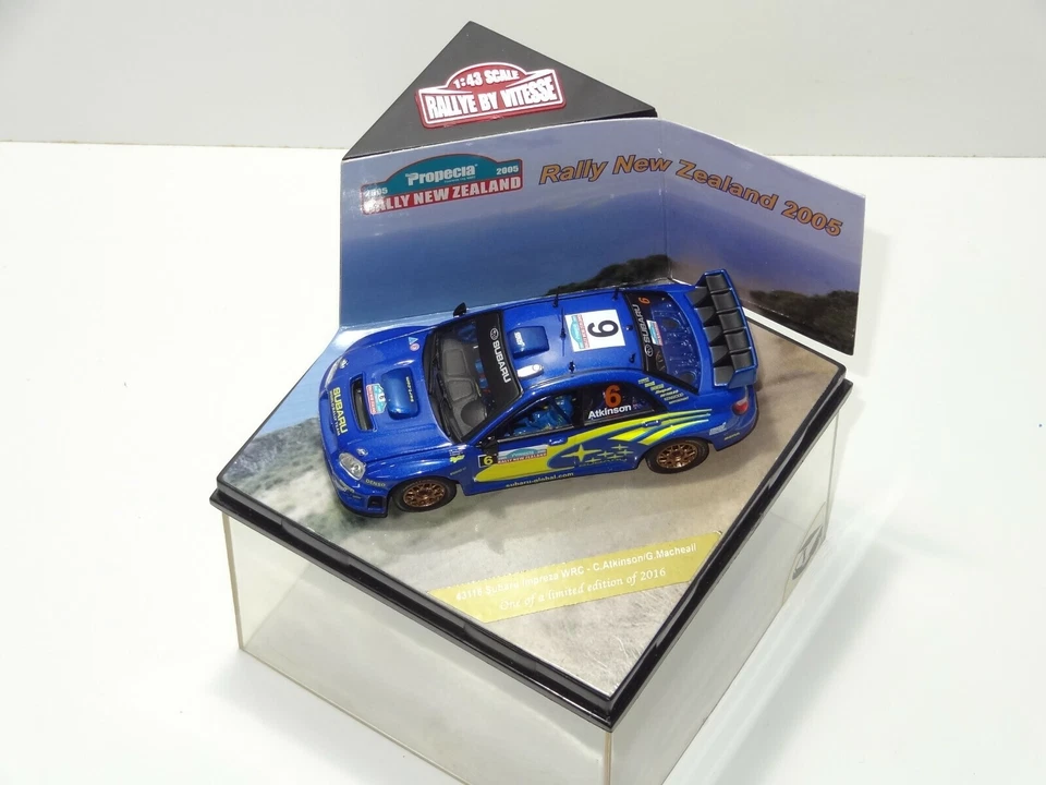 SUBARU IMPREZA WRC #6 RALLY NUOVA ZELANDA 2005 ATKINSON MACHEALL VELOCITÀ 43118 - Immagine 3 di 4