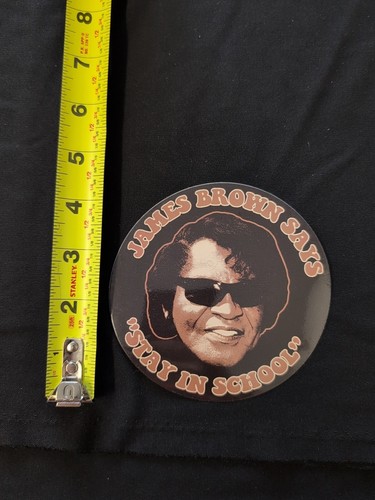 James Brown Say "Stay In School" Bumper Sticker Vinyl Decal 4.5" - Picture 3 of 3