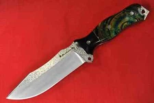 Busse Custom Tank Buster .25" Hammered/Satin Blade G10 G-rexed Clam Shell Handle