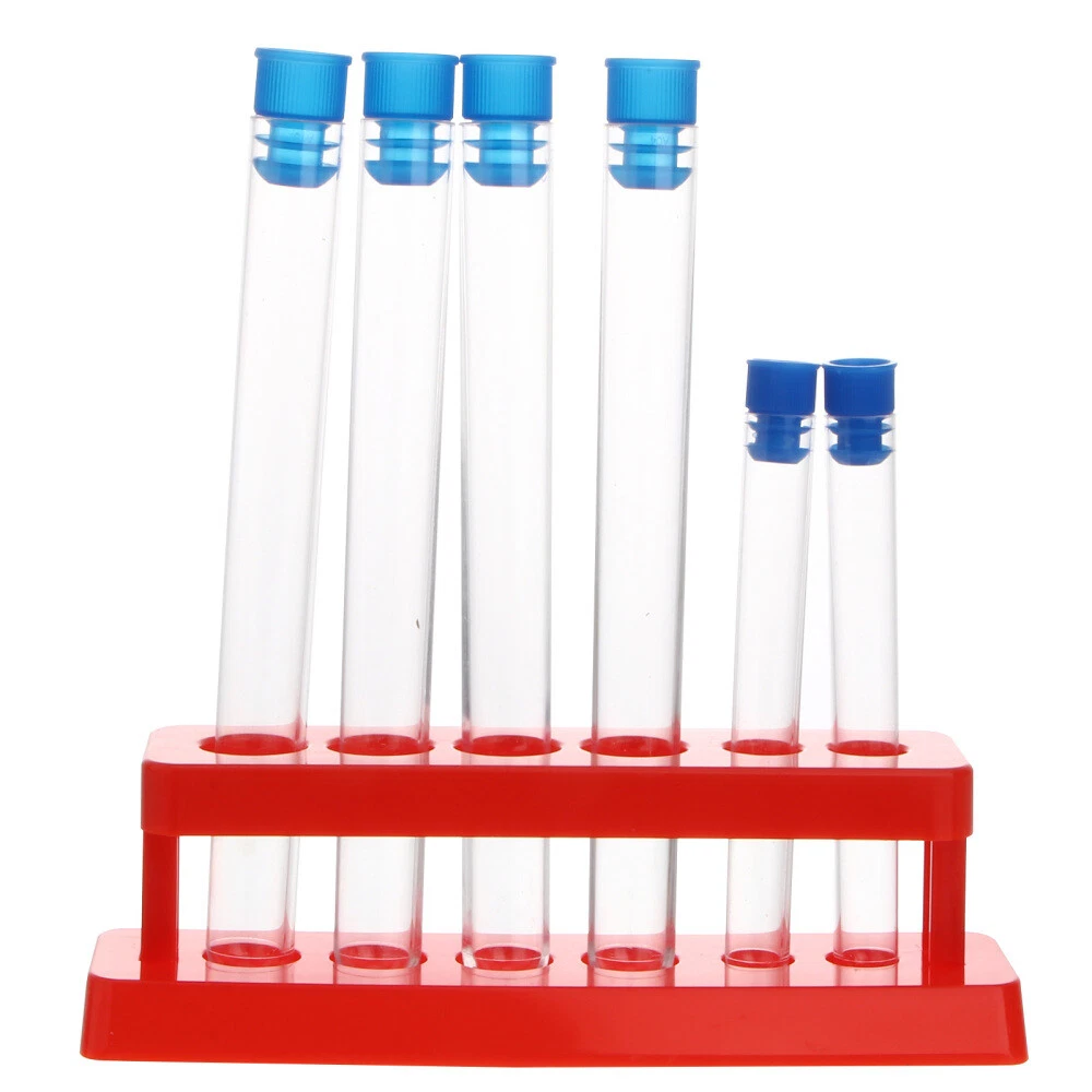 Lot De 20 Tubes à Essai En Plastique 3ml Avec Bouchons Liège – 60x12mm – Neuf Sous Emballage