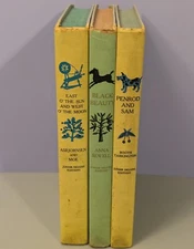 Black Beauty / Penrod Sam / East Sun West Moon - Junior Deluxe Edition Book Lot