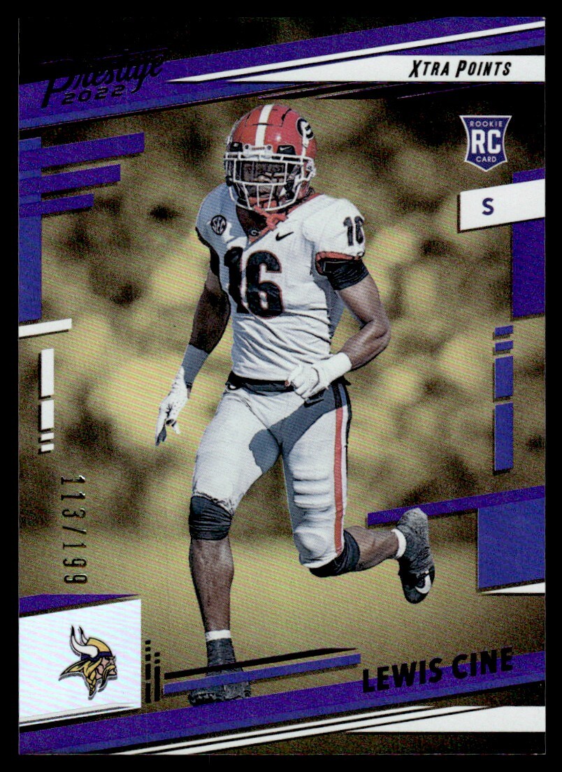2022 Panini Prestige Xtra Points Lewis Cine 113/199 Minnesota Vikings #363
