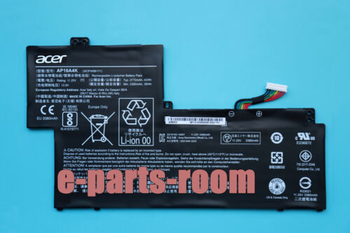 New Genuine AP16A4K 42Wh Battery for Acer Swift 1 SF113-31 ASPIRE AO1-132 N16Q9 - Afbeelding 1 van 2