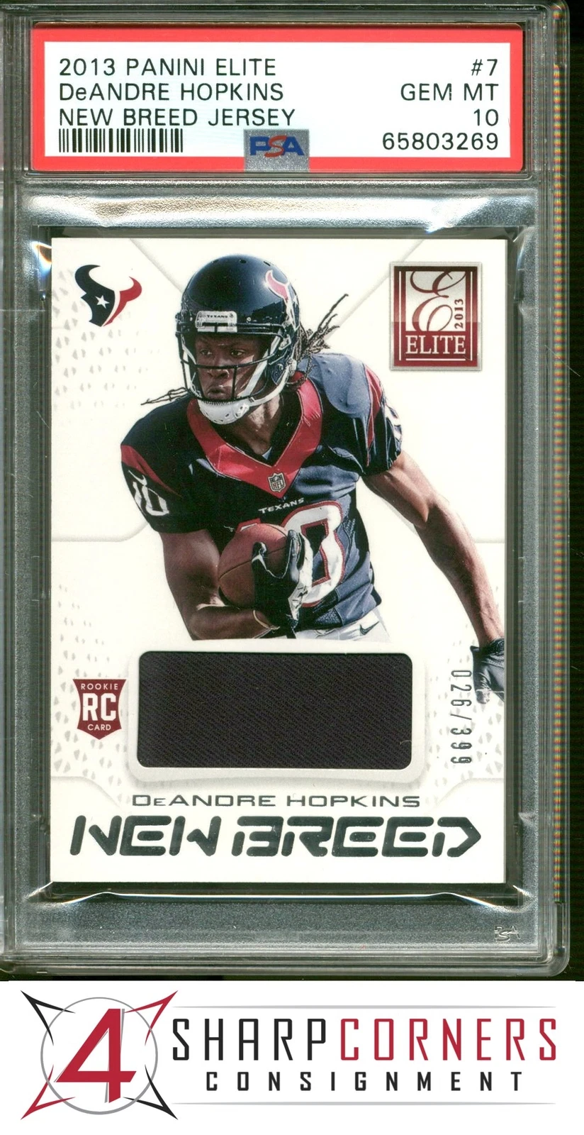DeAndre Hopkins Panini Elite New Breed Jersey #7 Base