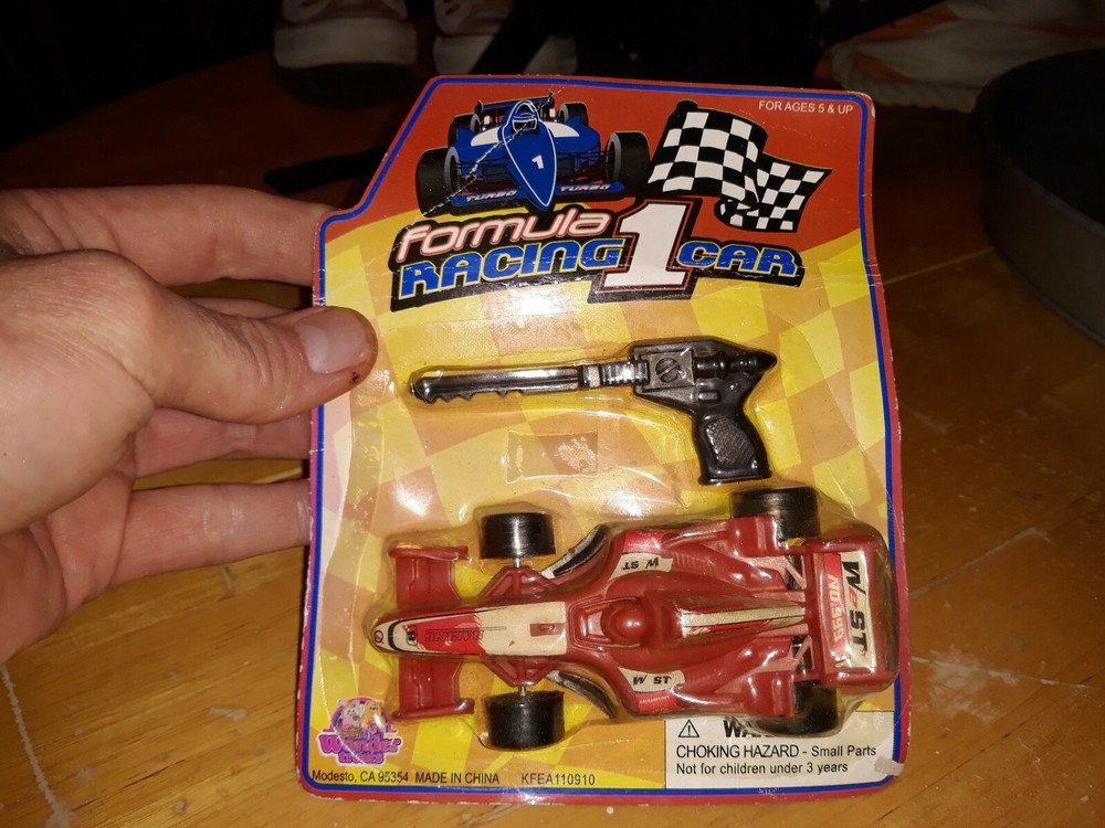 Vintage Wonder Treat Formula 1 Race Car Toy New On Card
