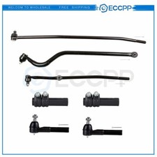 7pcs Front Tie Rod Track Bar Drag Link Kit For 1998 1999 Dodge Ram 1500 2500 4x4