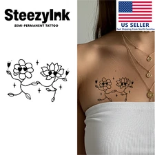 SteezyInk temporary tattoo Blossom Buzz last upto 2 weeks 2 x 3 inch
