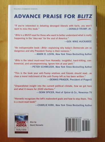 Blitz : Trump Will Smash the Left and Win by David Horowitz (2020, Hardcover) - Picture 2 of 2