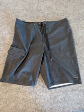 O'Neill Dark Gray Weaver Board Shorts Hybrid Swim Trunks Sz 34 Unlined