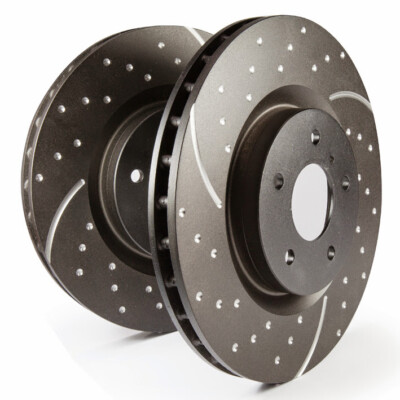 EBC Brake Rotors Turbo Groove Rear for Ford Fiesta Focus Scorpio Sierra GD280