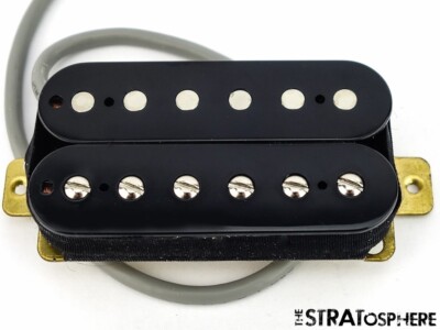 * NEW Alnico 5 Humbucker PICKUP Guitar Parts 4 Wire Black Neck Position